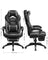 Gaming Chair - Fabric - Black and Red - Ergonomic Design with Adjustable Headrest and Footrest