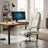 Office Chair - PU - White - High Back with Tilt Function and Armrests