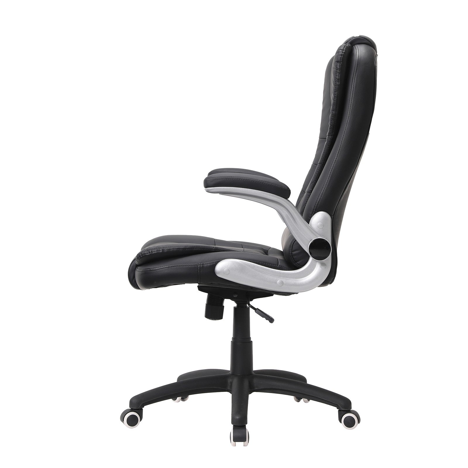 High Back Office Chair - Black - Polyurethane