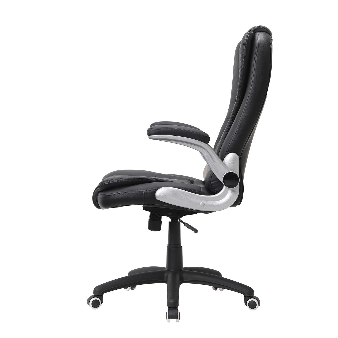 High Back Office Chair - Black - Polyurethane