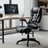 High Back Office Chair - Black - Polyurethane
