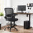 Drafting Chair - Mesh - Black - Ergonomic with Height Adjustable Lumbar Support and Footrest