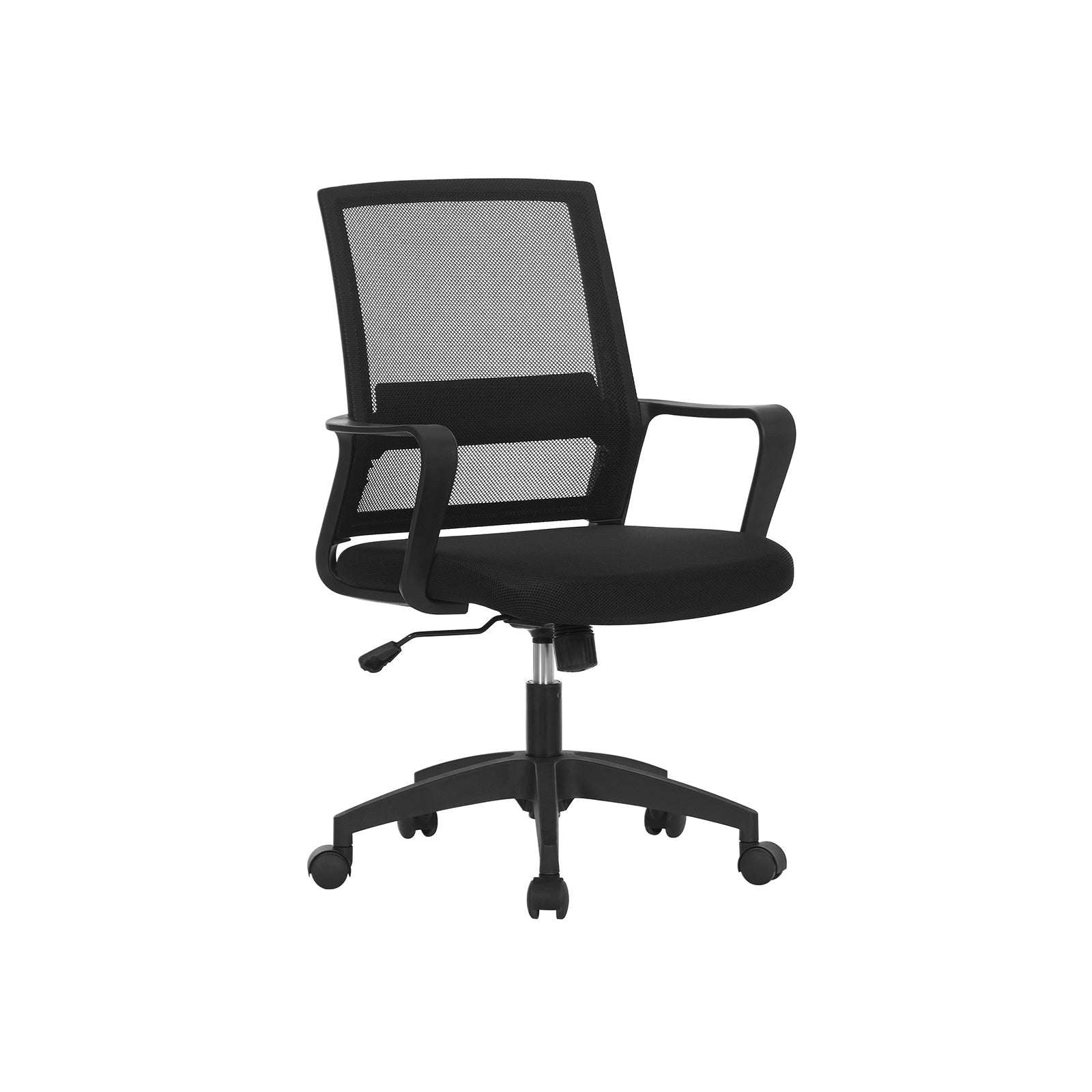 Office Chair - Mesh - Black - 360 Swivel with Adjustable Tilt Function