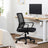 Office Chair - Mesh - Black - 360 Swivel with Adjustable Tilt Function
