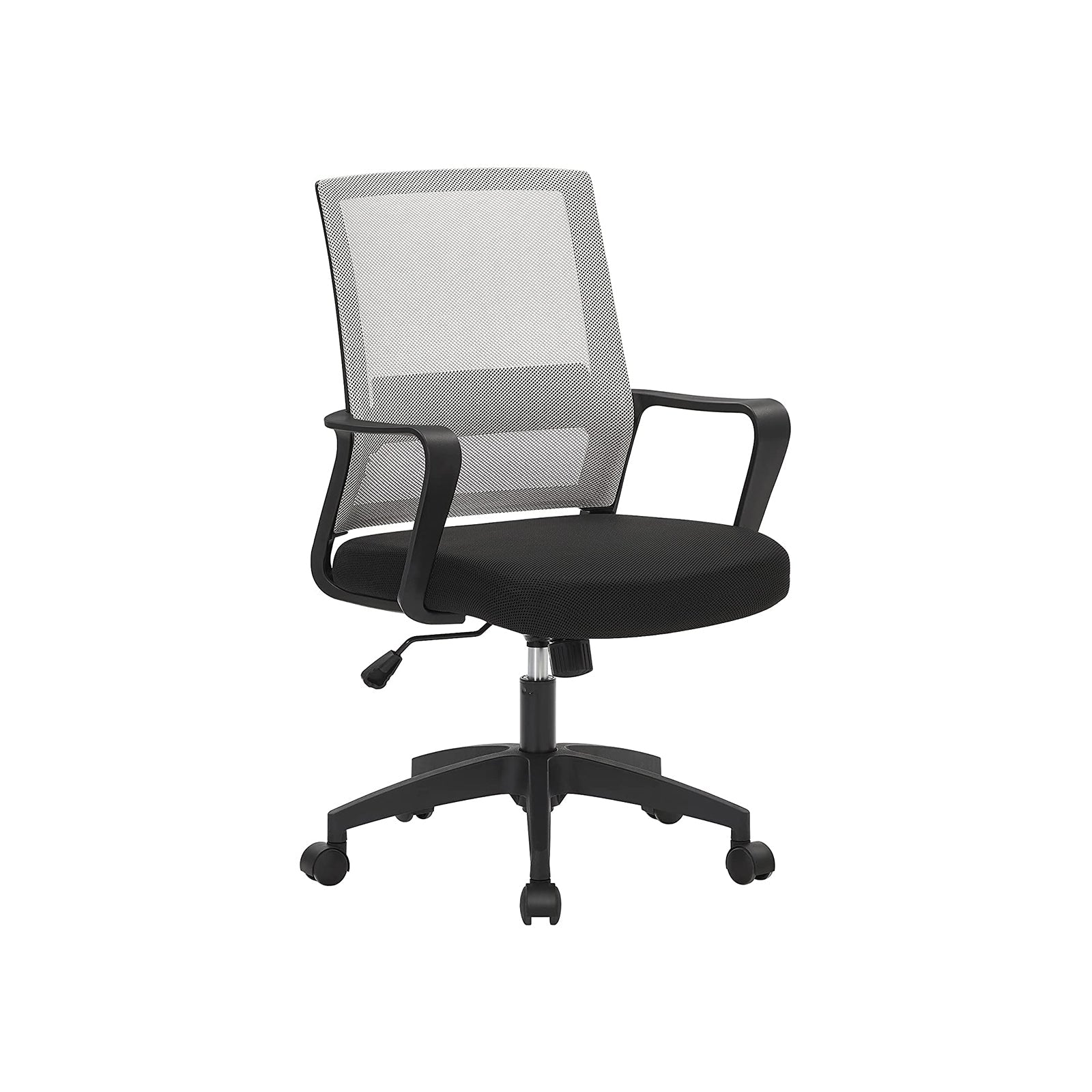 Adjustable Swivel Office Chair - Mesh - Grey - Tilt Function