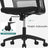 Adjustable Swivel Office Chair - Mesh - Grey - Tilt Function