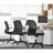 Office Chair - Mesh - Black - Ergonomic Design with Armrest and Lumbar Support