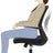Office Chair - Mesh - Black - Ergonomic Design with Armrest and Lumbar Support