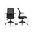 Office Chair - Mesh - Black - Ergonomic Design with Armrest and Lumbar Support