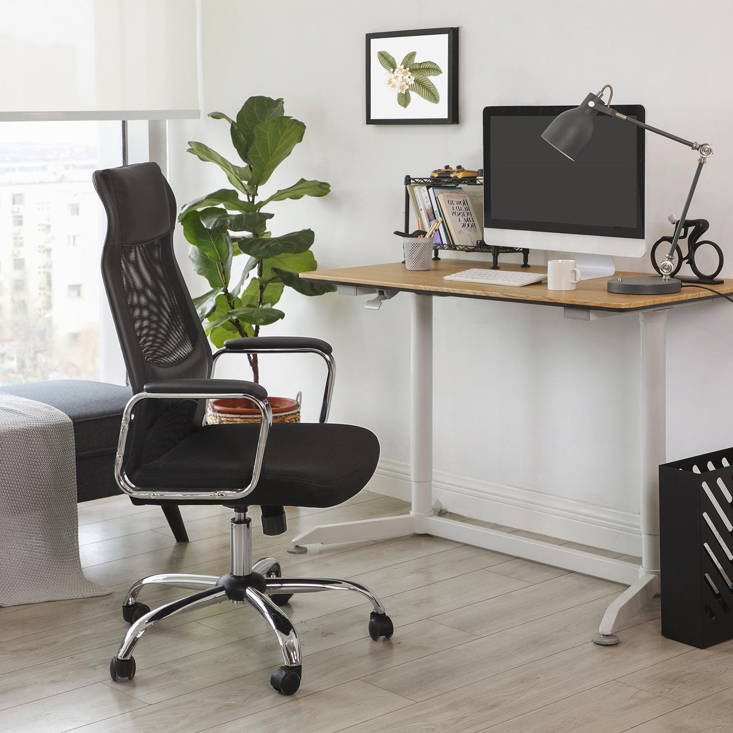 Swivel Office Chair - Mesh - Black - Ergonomic