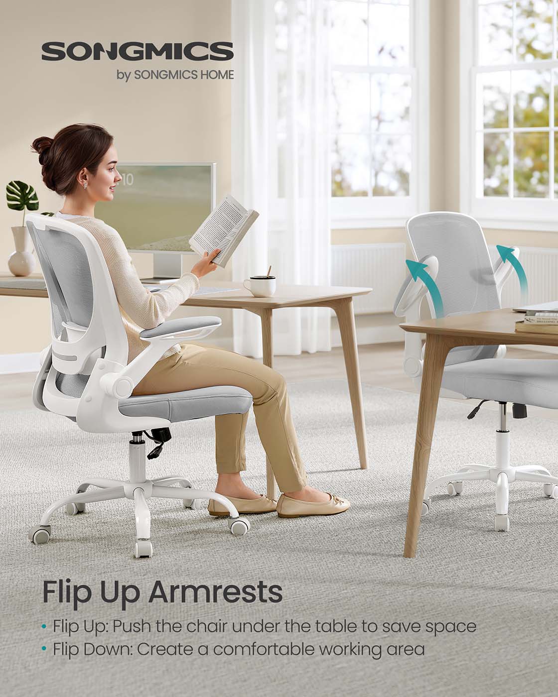 Ergonomic Office Chair - Mesh - Black - Adjustable Lumbar Support
