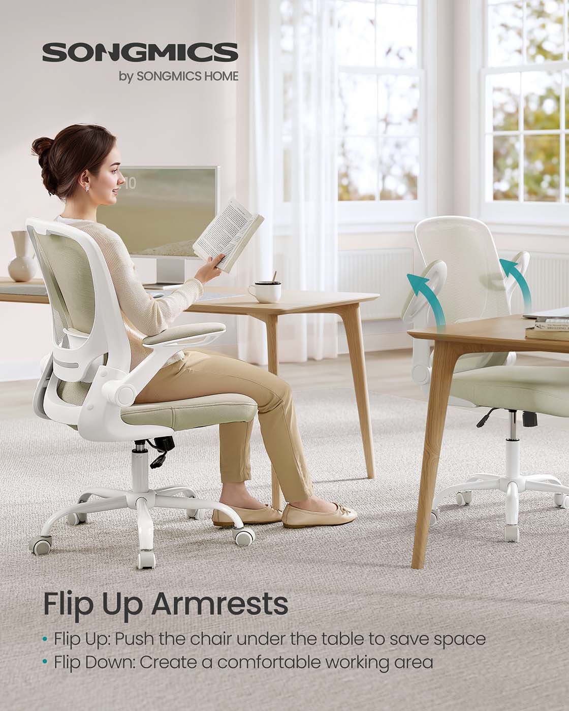 Ergonomic Office Chair - Mesh - Black - Adjustable Lumbar Support