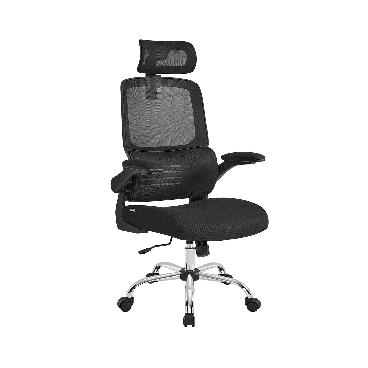 Ergonomic Office Chair - Mesh - Ink Black - High Back with Foldable Armrests and Adjustable Headrest