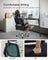 Ergonomic Office Chair - Mesh - Ink Black - High Back with Foldable Armrests and Adjustable Headrest