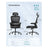 Office Chair - Fabric - Beige - with Double-Layer Breathable Mesh