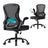 Ergonomic Office Chair - Steel and Non-Woven Fabric - Ink Black