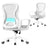 Office Chair - Ergonomic Mesh with Tilt - Grey - 63.5 x 58.5 x 94.5-104.5 cm