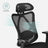 Ergonomic Office Chair - Mesh Fabric - Black - Adjustable Lumbar Support and Headrest
