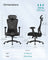 Ergonomic Office Chair - Fabric - Ink Black - Adjustable Lumbar Support and Headrest