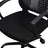 Swivel Mesh Office Chair - Mesh - Black - Height Adjustable with Tilt Function
