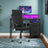 Ergonomic Office Chair - Upholstered Fabric - Dove Grey - Adjustable Height and Tilt Function