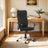 Ergonomic Office Chair - Upholstered Fabric - Dove Grey - Adjustable Height and Tilt Function