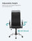 Ergonomic Office Chair - Dove Grey - Upholstered