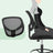 Drafting Stool Chair - Mesh - Black - Ergonomic Design with Adjustable Footrest