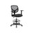 Drafting Stool - Mesh - Black - Ergonomic Design with Height Adjustable Footrest and 360° Swivel