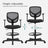 Drafting Stool - Mesh - Black - Ergonomic Design with Height Adjustable Footrest and 360° Swivel