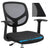 Drafting Stool - Mesh - Black - Ergonomic Design with Height Adjustable Footrest and 360° Swivel