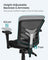Ergonomic Mesh Office Chair - Mesh - Black - Adjustable Armrests