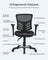 Ergonomic Mesh Office Chair - Mesh - Black - Adjustable Armrests