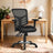 Ergonomic Mesh Office Chair - Mesh - Black - Adjustable Height and Armrests with Lumbar Support