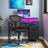 Ergonomic Mesh Office Chair - Mesh - Black - Adjustable Height and Armrests with Lumbar Support