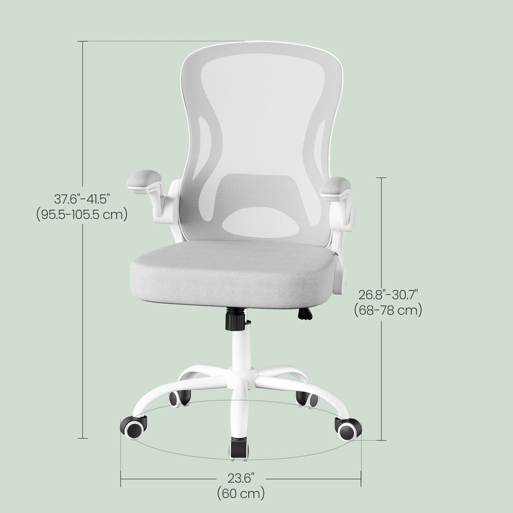 Ergonomic Office Chair - 23.6" x 23.6" - Steel - Lumbar Support