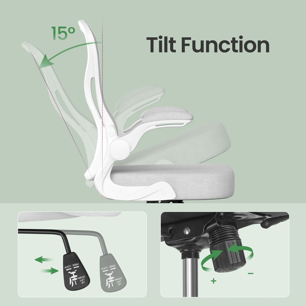 Ergonomic Office Chair - 23.6" x 23.6" - Steel - Lumbar Support
