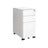 Mobile Filing Cabinet - Wood - White - Lockable with Wheels for A4