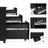 Mobile File Cabinet - Wood - White - Lockable with Wheels