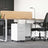 Mobile File Cabinet - Metal - White - Lockable with Wheels