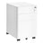 Filing Cabinet - Lockable with Drawers - Matte White - 39 x 50 x 59 cm