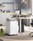 Filing Cabinet - Lockable with Drawers - Matte White - 39 x 50 x 59 cm