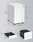 Filing Cabinet - Lockable with Drawers - Matte White - 39 x 50 x 59 cm