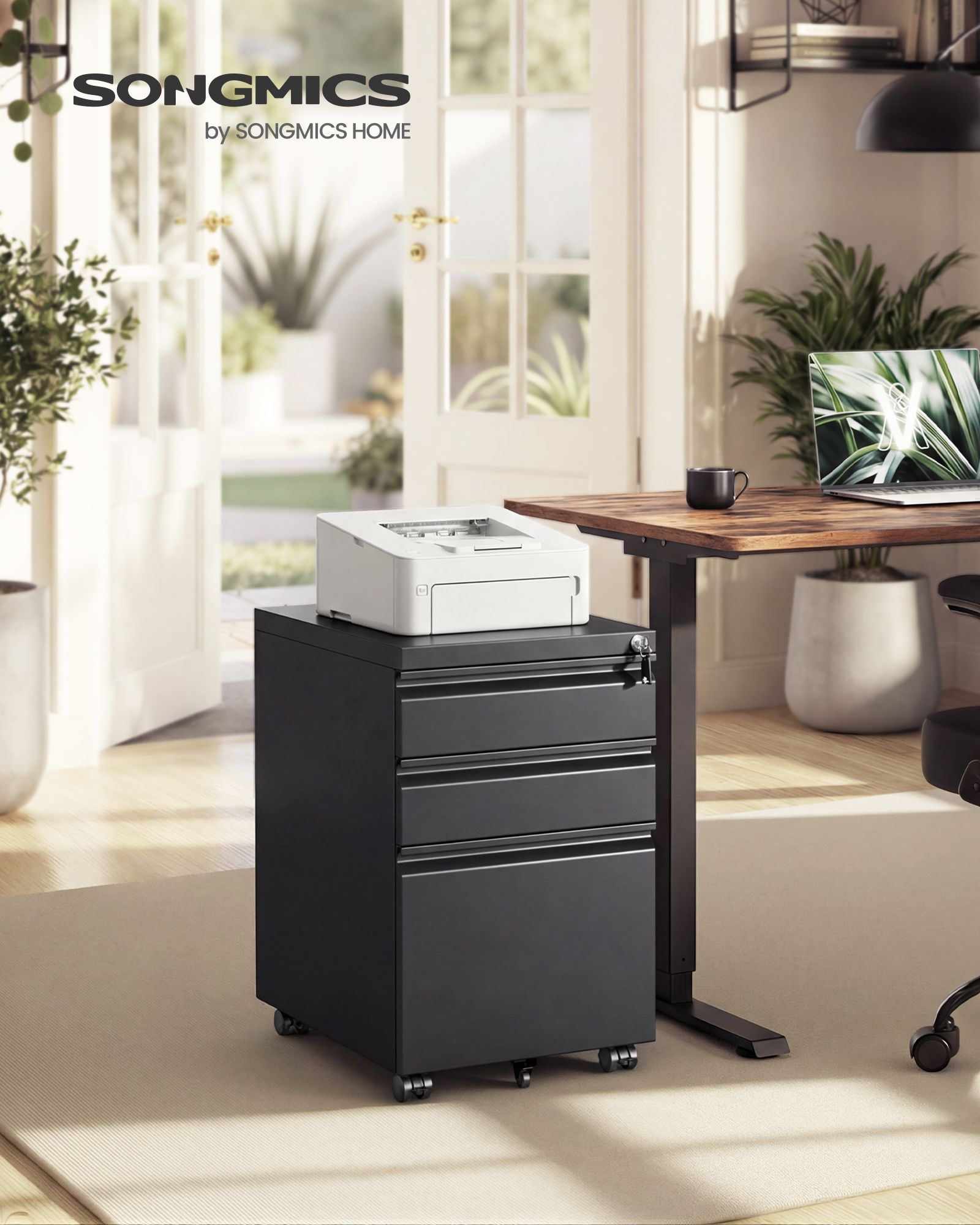 Filing Cabinet - Lockable with Drawers