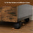 Mobile File Cabinet - Rolling with 2 Drawers - Wood - Rustic Brown and Black