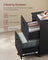 2-Drawer Filing Cabinet - Matte Black - Rolling Design for A4 and Letter-Size Files