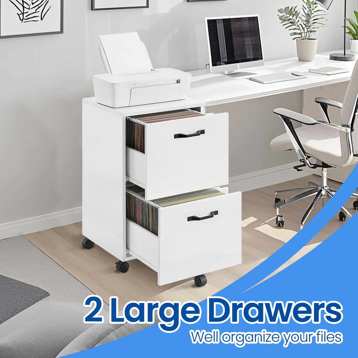 File Cabinet - Wood - Rustic Brown and Black