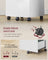 Mobile File Cabinet - Rolling with 2 Drawers - Wood - Rustic Brown and Black