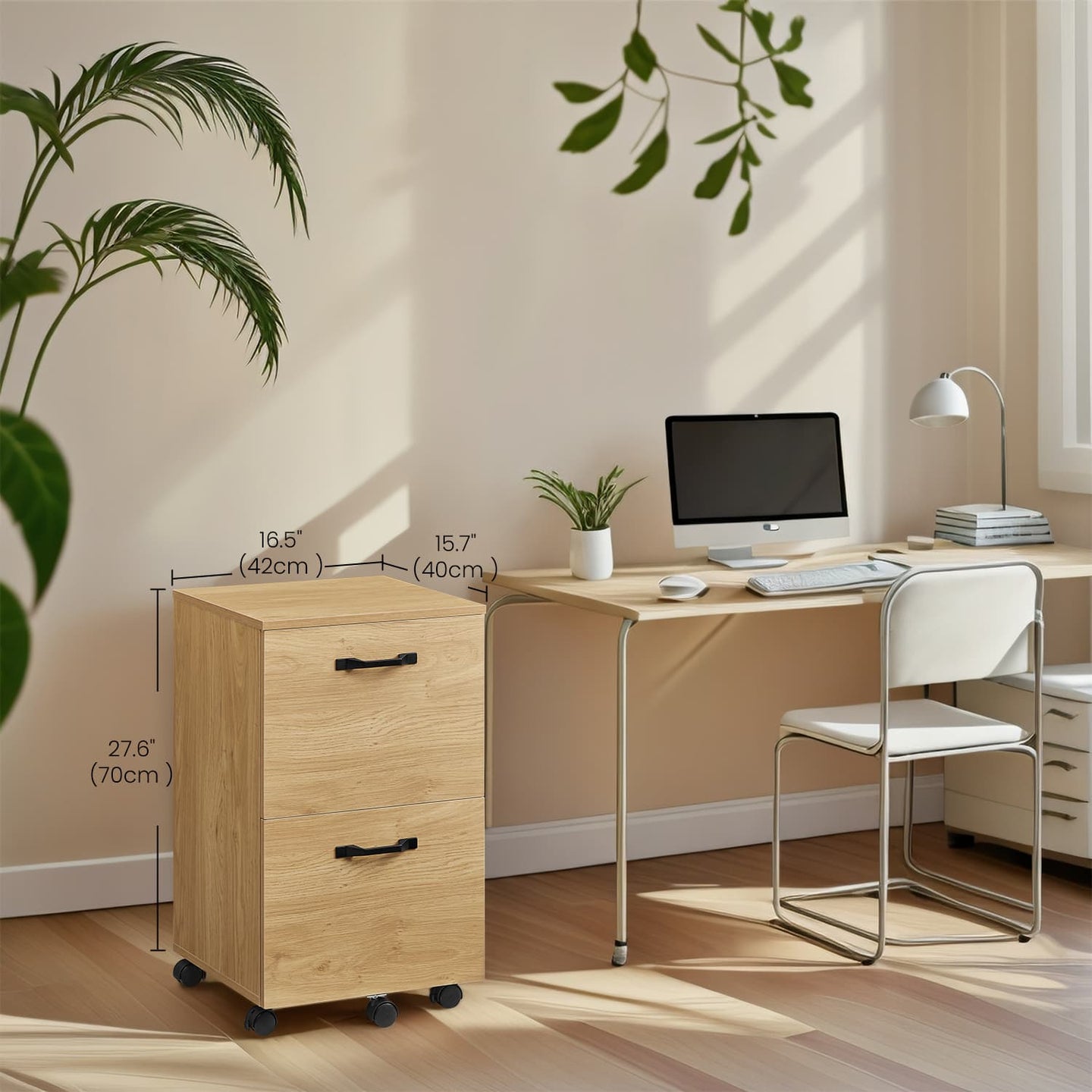 File Cabinet - Wood - Rustic Brown and Black
