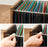 File Cabinet - Wood - Rustic Brown and Black - Mobile with Open Compartments and 3 Drawers